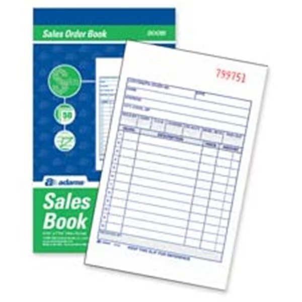 Sales Order Book- 3-Part- 2-Part- 5-.56in.x8-.44in., Adams Business Forms, Mfr#: AD462734