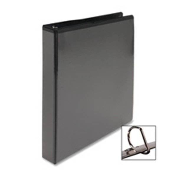 D-Ring View Binder- 3in. Capacity- 11x8-.50in.- Black, Davenport, Mfr#: DA521129