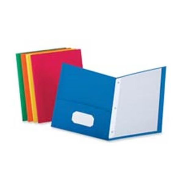 Esselte Pendaflex Corporation ESS57713 Twin Pocket Portfolio- w-Fstnrs- 11in.x8-.50in.- Assorted, Esselte Pendaflex Corporation, Mfr#: ESS57713