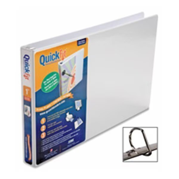 - Inc. Ledger Binder- D-Ring- 1in. Capacity- 11-.50in.x19in.- White, Stride, Mfr#: ST463175