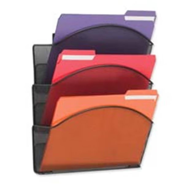 Mesh Wall Pockets- Legal- 15in.x3in.x9in.- BK, Roomfactory, Mfr#: RO2655296