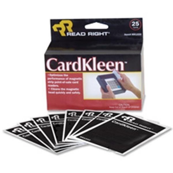 Read-Right  Cardkleen- Presaturated- 2-.50in.x5-.25in.x4-.50in.-, Soundwave, Mfr#: SO1189858