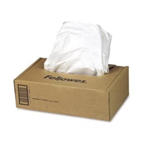 Fellowes Mfg. Co. FEL3605801 Wastebags- For Shredders C480-C420- Dispenser Box- w-Wire Ties, Fellowes, Mfr#: 3605801