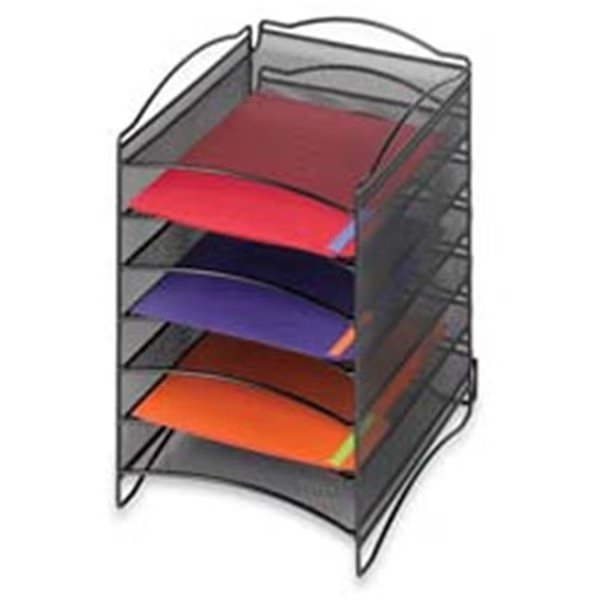 Company  Desktop Organizer- 6-Pocket- 10-.25in.x12-.63in.x15-.13in.- Black, Roomfactory, Mfr#: RO824316