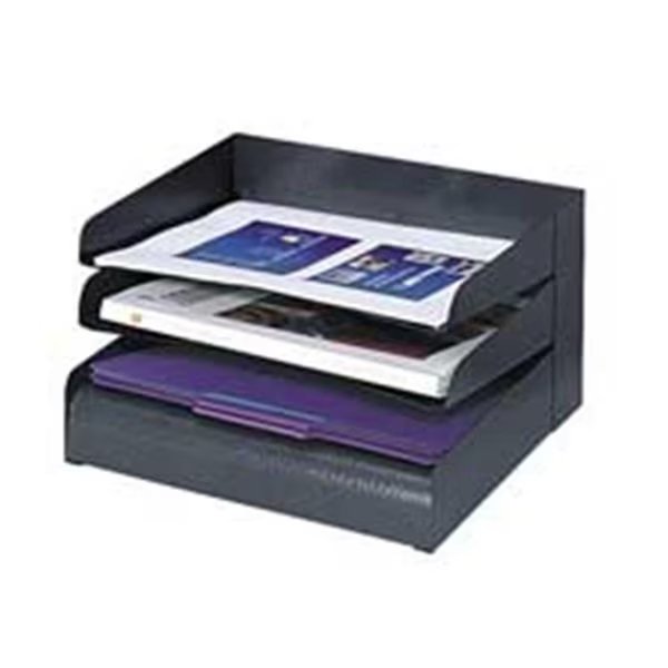Company Steel Desk Tray Sorter- 8-Tier- Letter-Size- Black, Roomfactory, Mfr#: RO1620862