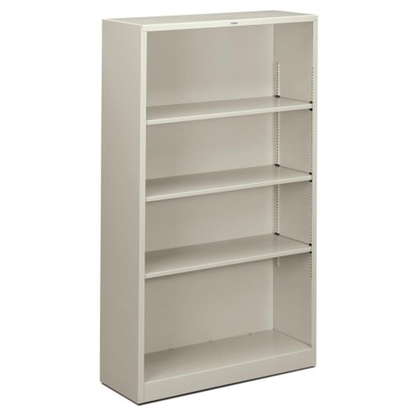 HONS60ABCQ 4 Shelf Metal Bookcase- 34.5 in. W x 12.63 in. D x 59 in. H- Light Gray, The Hon Co, Mfr#: HS60ABC.Q
