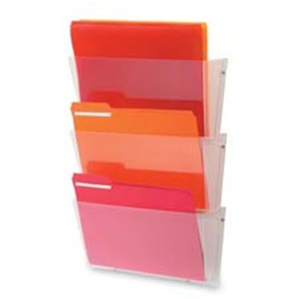 Wall Pockets14.5 in. x 3 in. x 6.5 in.Letter3-PKClear, 3PK, Officespace, Mfr#: OF529586