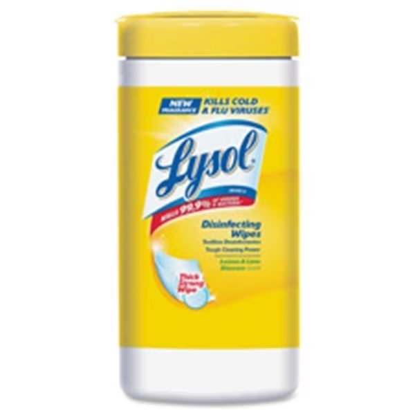 Reckitt Benckiser RAC77182CT Disinfecting Wipes;80 Wipes-Tub;6 Tubs-CT;Lemon-Lime Blossom, Reckitt Benckiser, Mfr#: 19200-77182