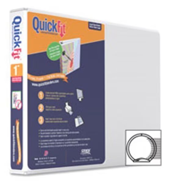 Stride; Inc. STW97110 Landscape Binder; 1 in. Ring; 8.5 in. x 11 in.; White, Stride, Mfr#: STW97110