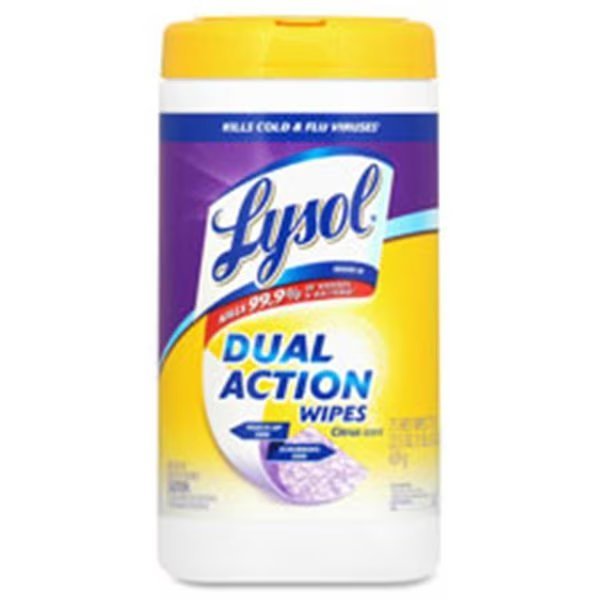 Lysol Dual Action Wipes, Reckitt Benckiser, Mfr#: RAC81700CT
