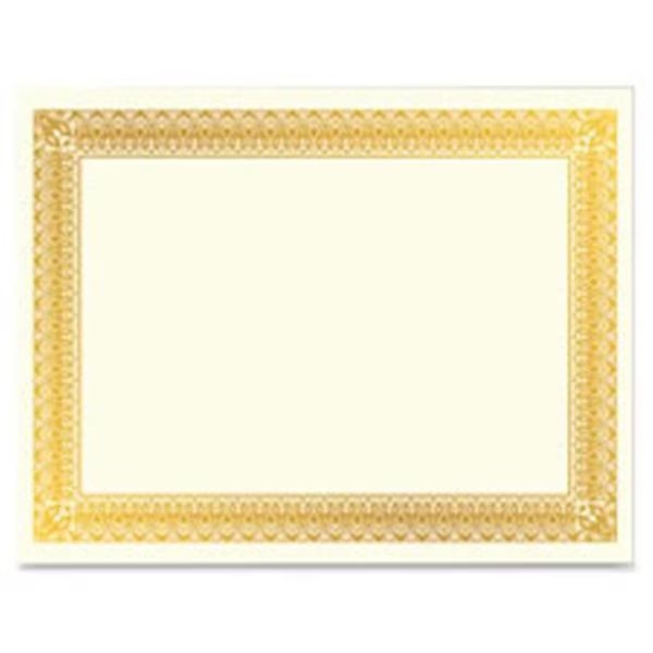 Geographics GEO47829 Gold Foil Certificate; 15 Per Pack, Geographics, Mfr#: GEO47829