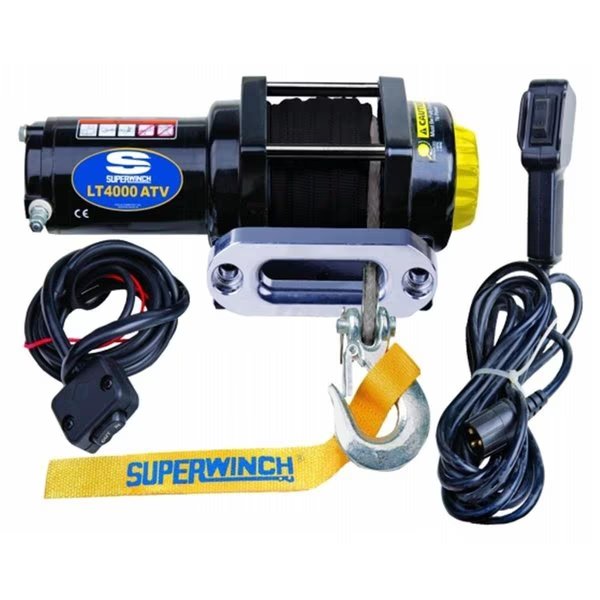 Black 12 VDC LT4000ATV SR Winch, Superwinch, Mfr#: SU469637