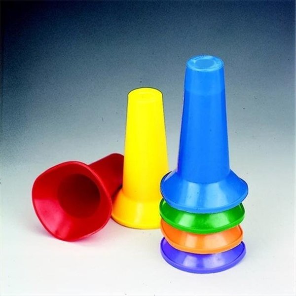 Sportime 008933 Cone Flow Marker Set; Multiple Color; 3.75 x 6.5 In. H; Set Of 48, Sportime, Mfr#: 8933
