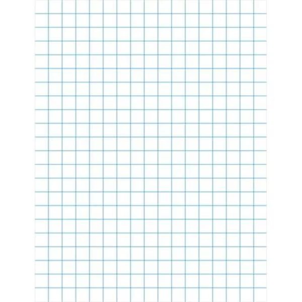 School Smart 085277 Graph Paper With Chipboard Back; 15 Lb - White, School Smart, Mfr#: 85277