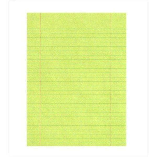 School Smart 085423 8 x 11 In. Sulphite Paper Essay And Composition Paper With Margin; Yellow; Pack - 500, School Smart, Mfr#: 85423
