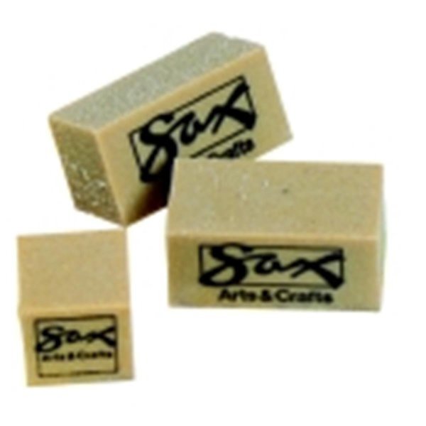 Sax 1 x 1 x 0.75 in. Gumart General Purpose Eraser - Brown; Pack 24, Sax, Mfr#: 438473