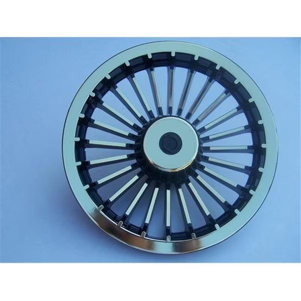 Stenten Golf Cart Accessories WC1206 Wheel Cover Turbine Blk- Gold, Stenten Gold Cart Accessories, Mfr#: WC1206
