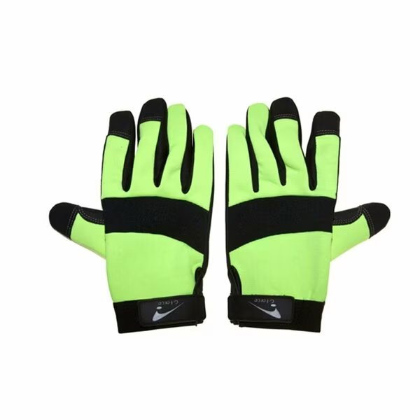 9 in. High Visibility Green Synthetic Mechanics Glove- Large - Pair, Seattle Glove, Mfr#: HVGMC20-L