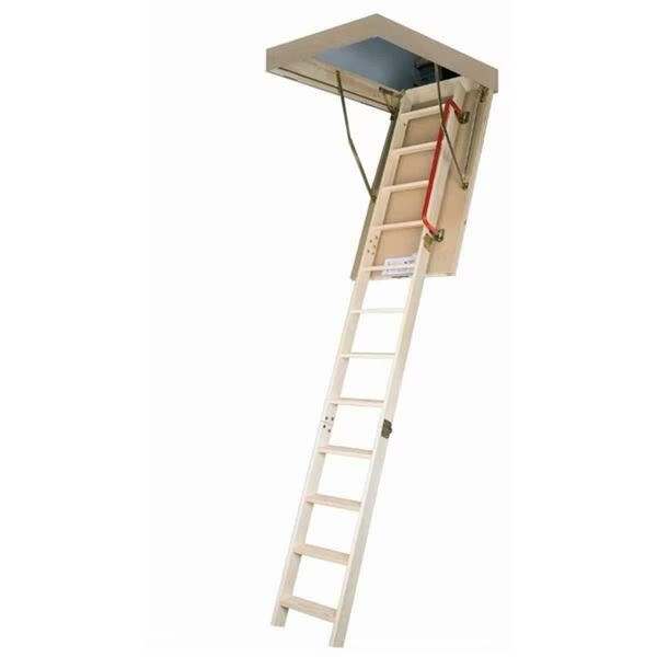 25/54 Wooden Insulated Attic Ladder Maximum Capacity: 300 Lbs., Fakro, Mfr#: 66804