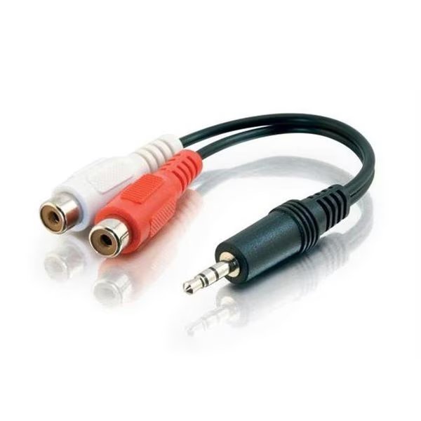 3.5Mm Stereo Male To 2 Rca Female Y Cbl, Fasttrack, Mfr#: FA131408