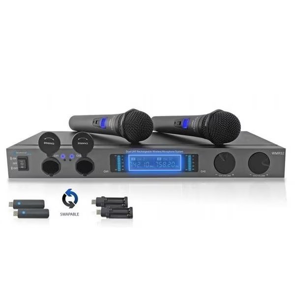 Technical Pro wmr52 Professional UHF Dual Rechargeable Wireless Microphone System, Technical Pro, Mfr#: wmr52