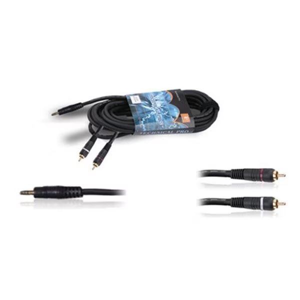 Technical Pro cymr186 MP3 to Dual RCA Audio Cables, Technical Pro, Mfr#: cymr186