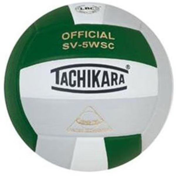 Tachikara SV5WSC.DGWSL Sensi-Tec Composite High Performance Volleyball - Dark Green-White-Silver Gray, Tachikara, Mfr#: SV5WSC.DGWSL