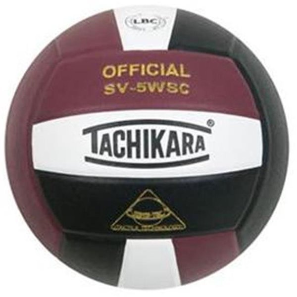 Tachikara SV5WSC.CWB Sensi-Tec Composite High Performance Volleyball - Cardinal-White-Black, Tachikara, Mfr#: SV5WSC.CWB