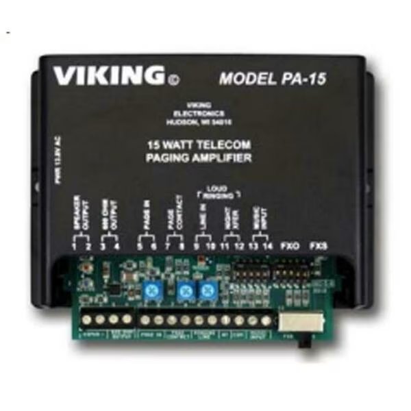 15 Watt Paging Amplifier And Loud Ringer, Viking Electronics, Mfr#: VK-PA-15