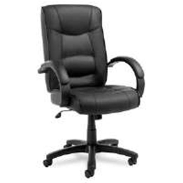 ALESR41LS10B Strada Series High Back Swivel Tilt Chair Black Leather Upholstery, Finefabrics, Mfr#: FI927017