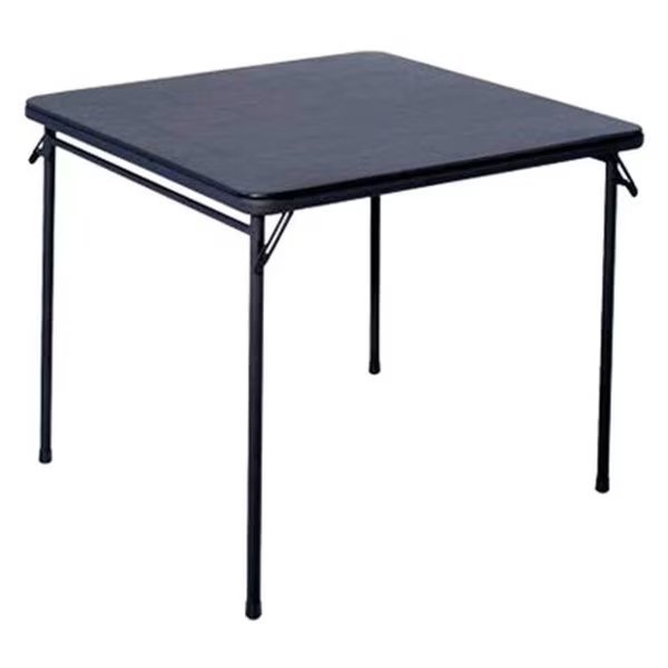 14-619-BLK2 34 in. Square Black Folding Table, Templeton, Mfr#: TE134982