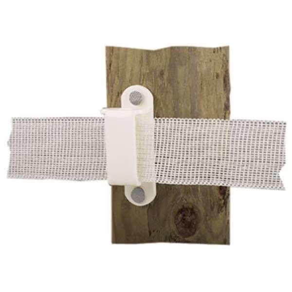 Dare Products 2330-25W Wood Post Tape Insulator; White, Dare Products, Mfr#: 145461