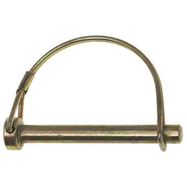 31982 0.31 x 2.25 in. Zinc Plated Round PTO Wirelock Pin- Yellow, 2PK, Double Hh, Mfr#: 179908