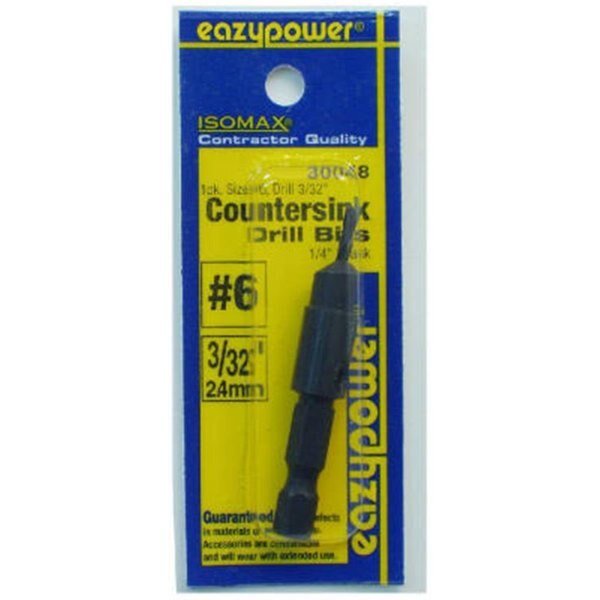 30048 0.094 in. No.6 Screw Countersink Drill, Eazypower, Mfr#: 580787
