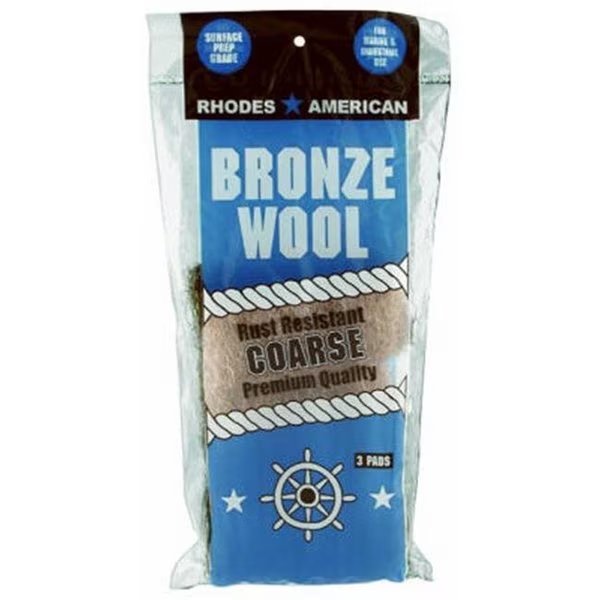 Homax Products 123102 Bronze Coarse Wool Pad; 3 Pack, Homax, Mfr#: 132442