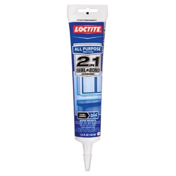 Henkel 1936521 5.5 oz.; 2 In 1 All Purpose Adhesive Caulk; White, Henkel, Mfr#: 460550