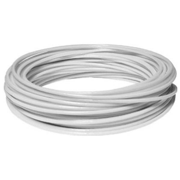 Hillman Fasteners 122066 100 ft. x No. 5 Plastic Coated Clothesline Wire; White, Hillman, Mfr#: 192492