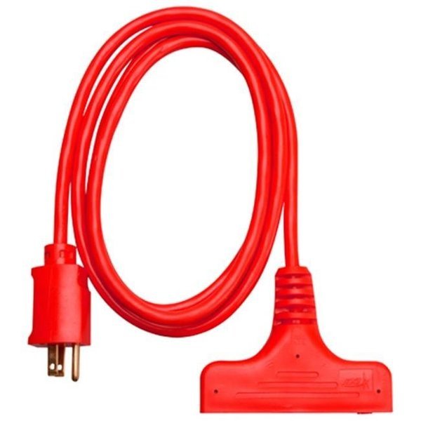 Master Electrician 04004ME 6 ft. Red 3 Outlet Extension Cord, Master Electronics, Mfr#: 472837