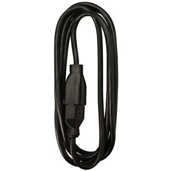 02210ME 15 ft. Black Round Vinyl Extension Cord, Virtual, Mfr#: VI567360