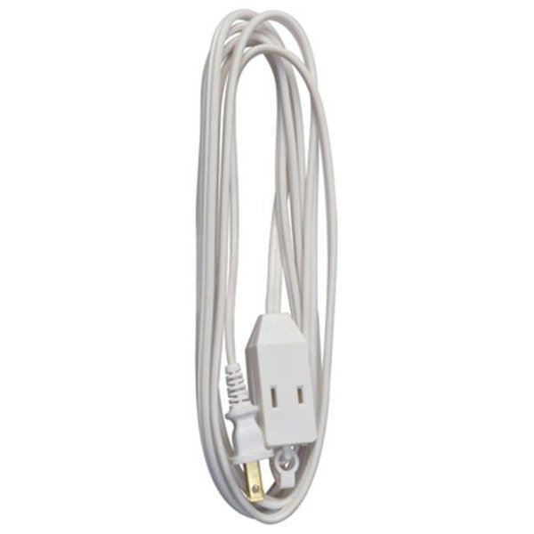 Master Electrician 09412ME 9 ft. White Polarized Cube Tap Extension Cord, Master Electronics, Mfr#: 765669