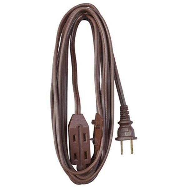 09405ME 20 ft. Brown Vinyl Cube Tap Extension Cord, Virtual, Mfr#: VI581828