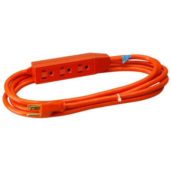 04006ME 9 ft. Orange 3 Outlet Appliance Cord Power Center, Master Electronics, Mfr#: 674424