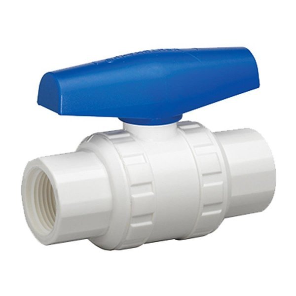 VBVP40B5B 1 In. White Threaded Ball Valve, Gourmetgalley, Mfr#: GO564624