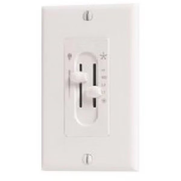 Hunter Fan 27182 3 Speed Fan and Light Dual Slide Control, Hunter, Mfr#: 666925