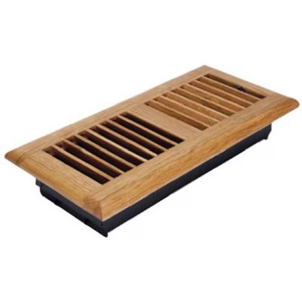 RG2194 4 x 10 in. Oak Louvered Floor Register, Tool, Mfr#: TO597863