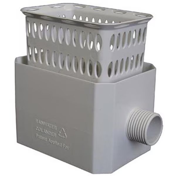 Amerimax Home Products 37042 2 x 3 in. Rainwater Colander - White, Amerimax Home Products, Mfr#: 147729