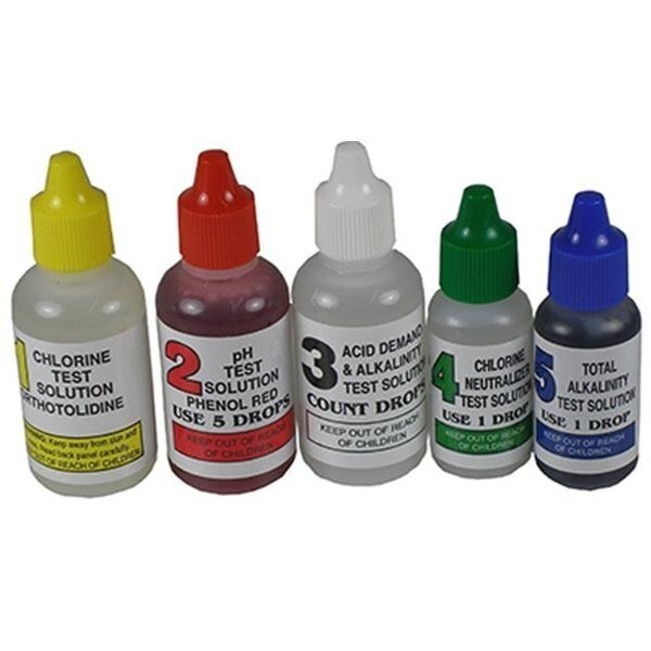 Jed Pool Tools 00-330 4 Way Pool Test Kit Refill For No.486, Jed Pool Tools, Mfr#: 189093