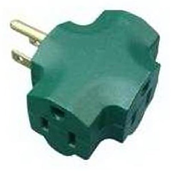 KAB3FT-1 Green 3 Outlet Indoor Adapter, Virtual, Mfr#: VI135689