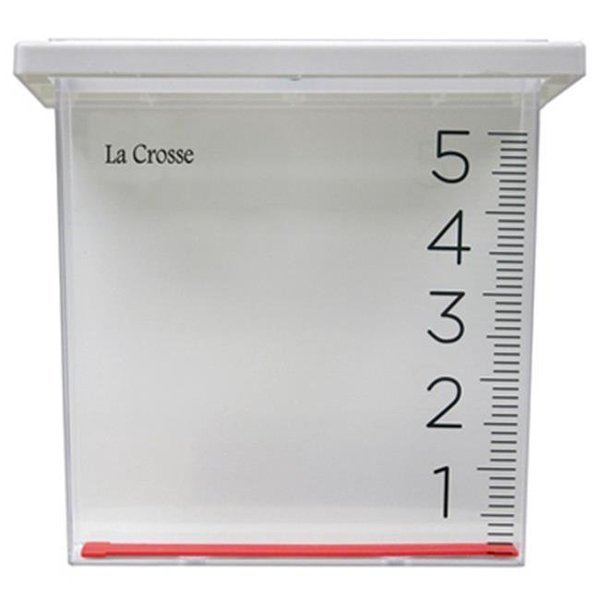 La Crosse 705-109 Clear Plastic Rain Gauge, La Crosse Technology, Mfr#: 173026