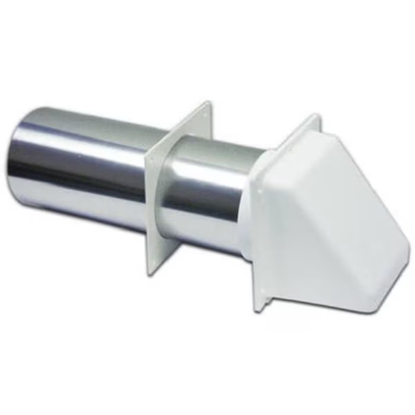 Lambro 224WS 4 in. White Dryer Vent Hood, Lambro Industries Inc, Mfr#: 776708
